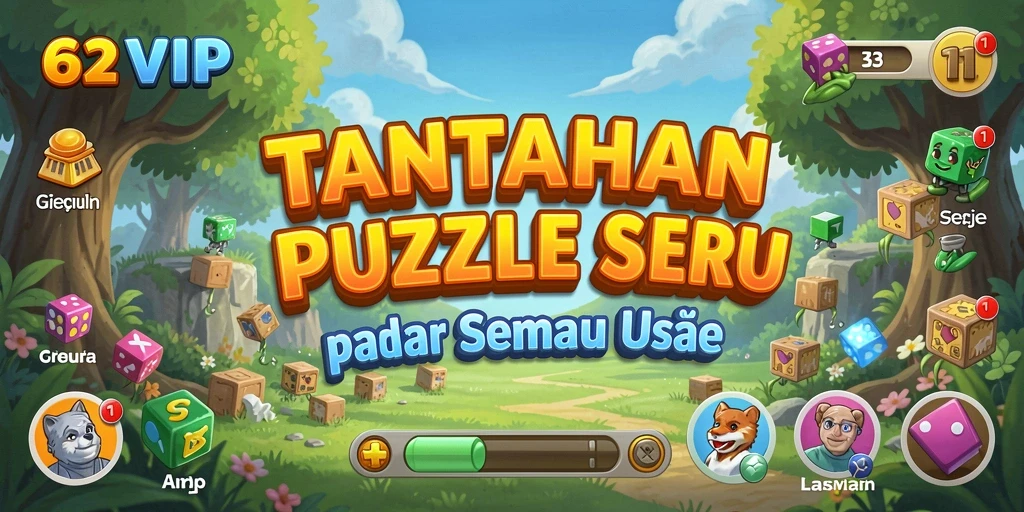 Screenshot gameplay 62VIP yang menampilkan tantangan Puzzle menarik.
