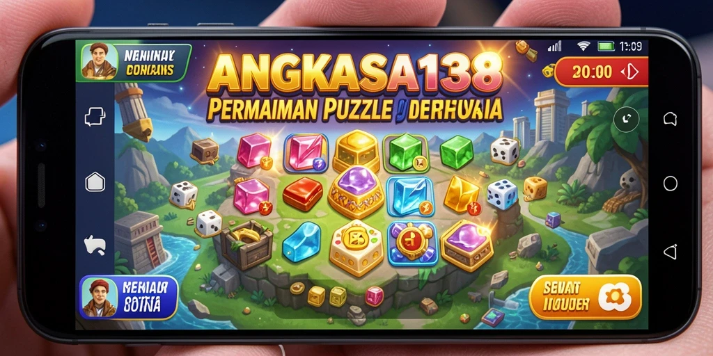 Tampilan gameplay puzzle yang seru dan menantang.