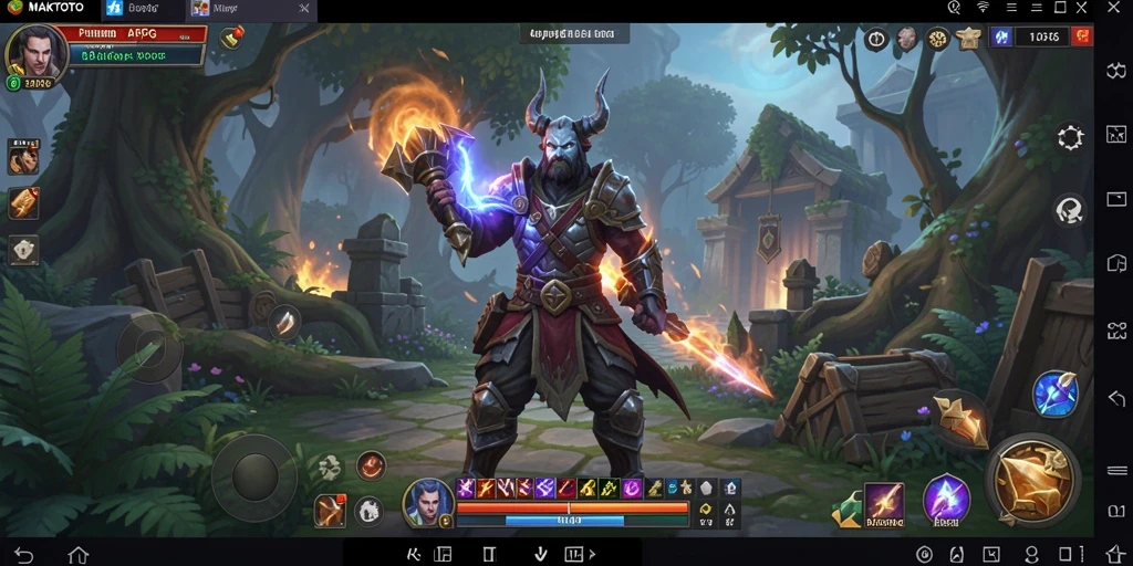 Tampilan gameplay seru di dunia fantasi MAKTOTO.