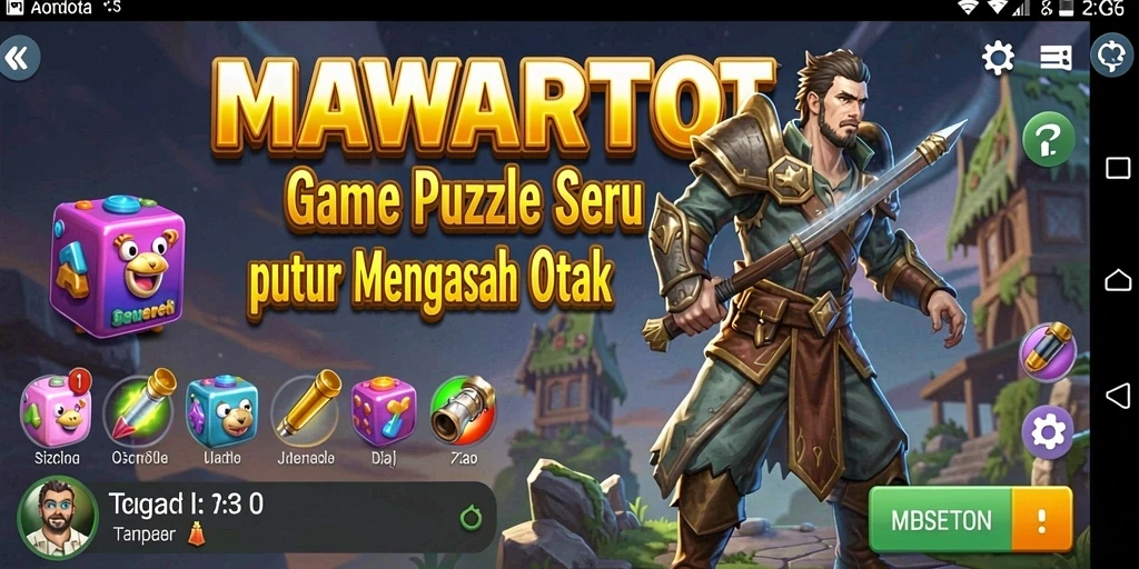 Tampilan gameplay seru dari MAWARTOTO dengan berbagai tantangan Puzzle.