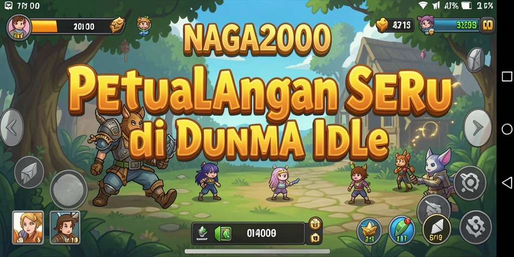 Gameplay NAGA2000 yang santai dan seru.