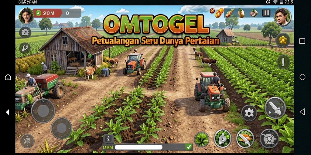Gameplay seru dalam dunia pertanian yang penuh warna.