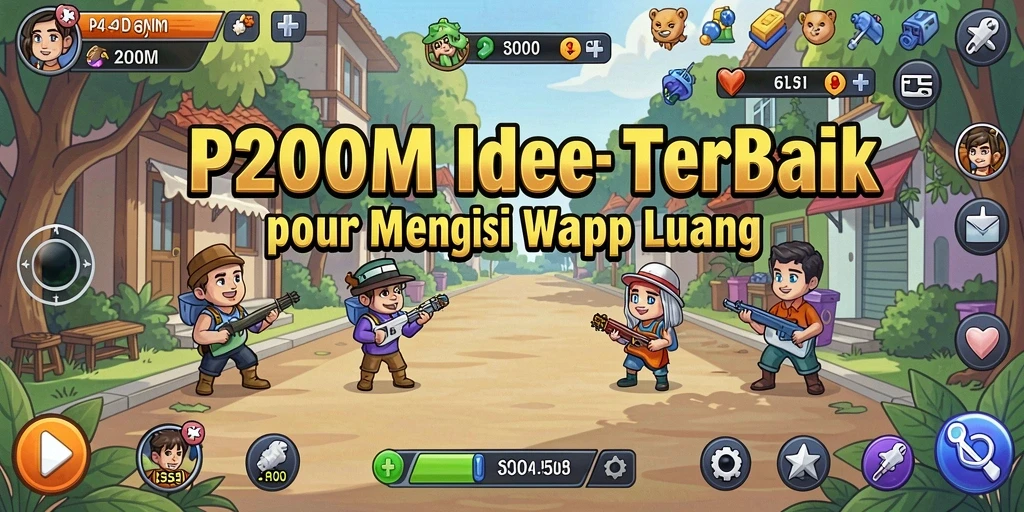 Tampilan gameplay P200M dengan mekanika Idle yang menarik.