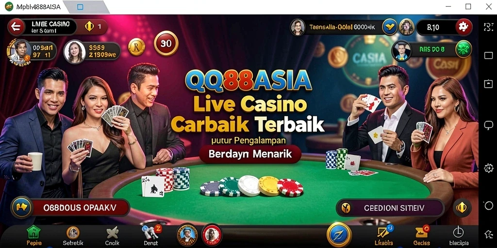 Gameplay menarik Live Casino dari QQ88ASIA dengan dealer langsung.