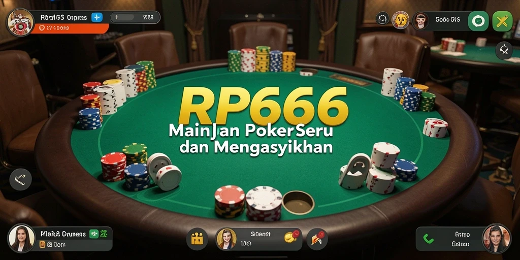 Tampilan gameplay Poker yang mengasyikkan dalam RR666.