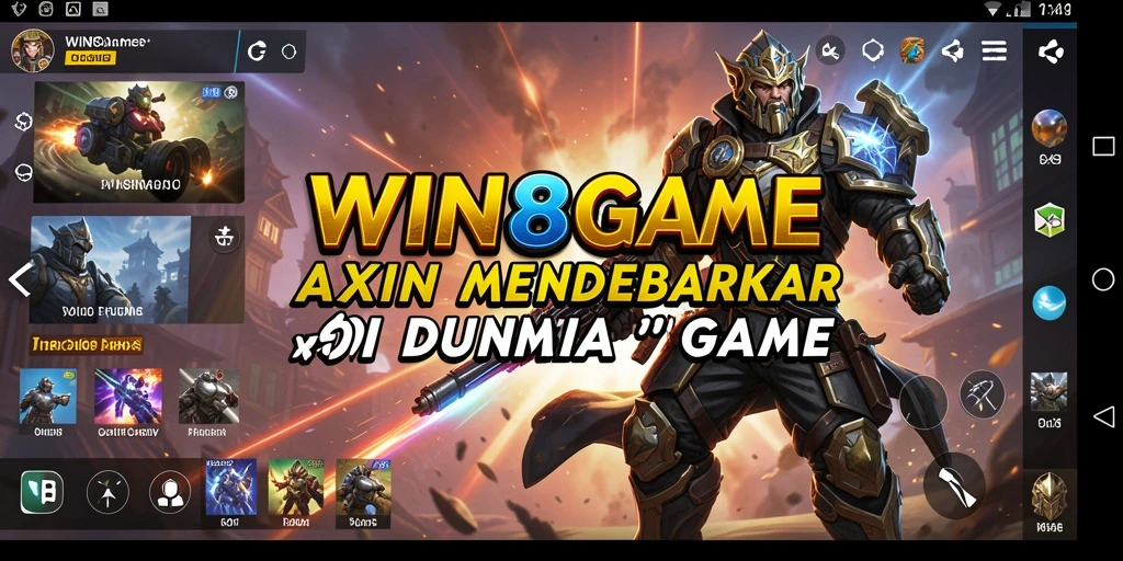 Tampilan gameplay dramatis dari WIN8GAME menunjukkan aksi seru dan menegangkan.