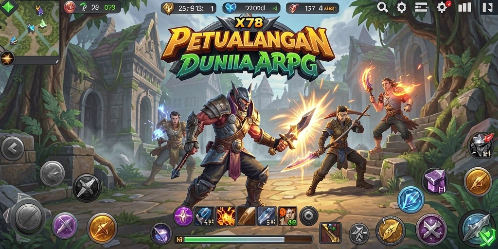 Tampilan gameplay <strong>X78</strong> yang mengasyikkan dengan pertarungan seru.