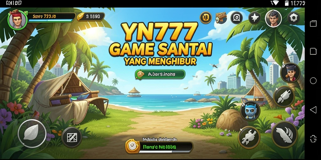 Tangkapan layar YN777 yang menunjukkan gameplay santai dan menyenangkan.